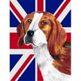 thumbnail image 1 of Beagle With English Union Jack British Flag Flag Garden Size, 1 of 1