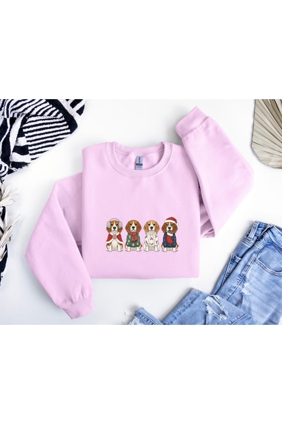 Beagle season Sweatshirt, Dog Lover, Cute season Dog Shirt, Beagle Sweater, Dog Crewneck, Beagle Mom Outfit, F7128 Tshirt All Size S-5XL