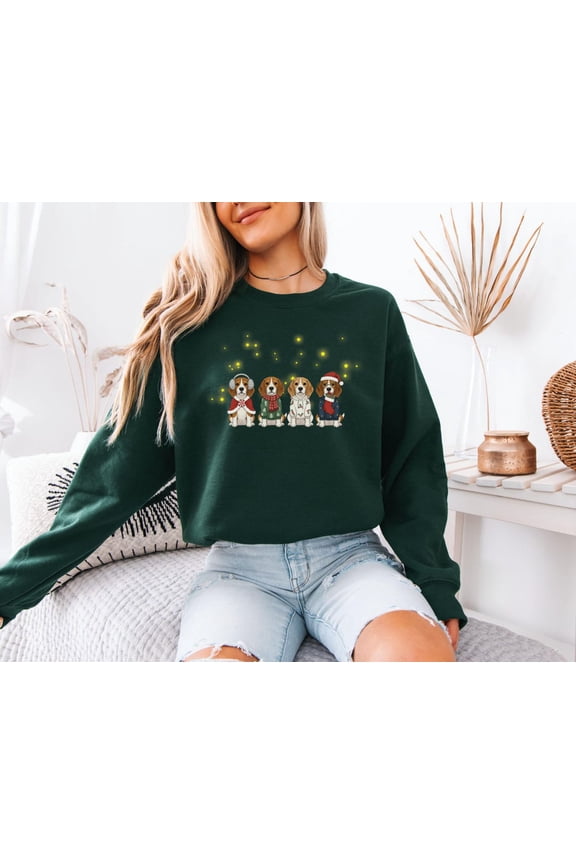 Beagle season Sweatshirt, Dog Lover, Cute season Dog Shirt, Beagle Sweater, Dog Crewneck, Beagle Mom Outfit, F7188 All Size S-5Xl