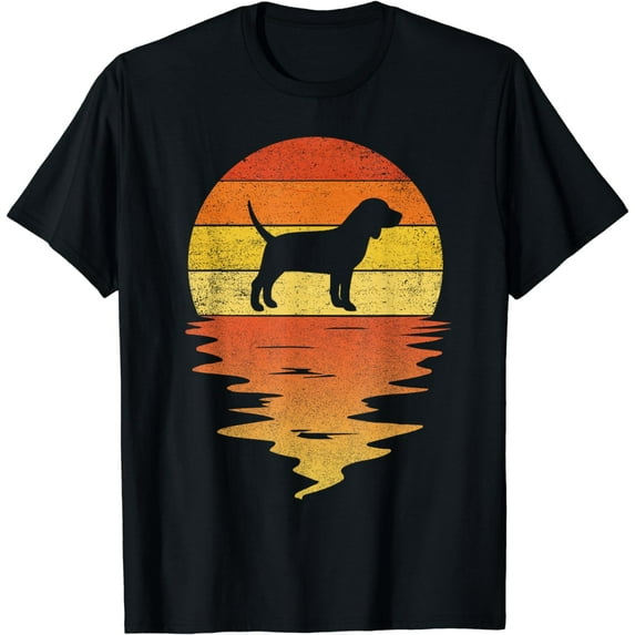 Beagle shirt 70s vintage retro sunset Beagle T-Shirt