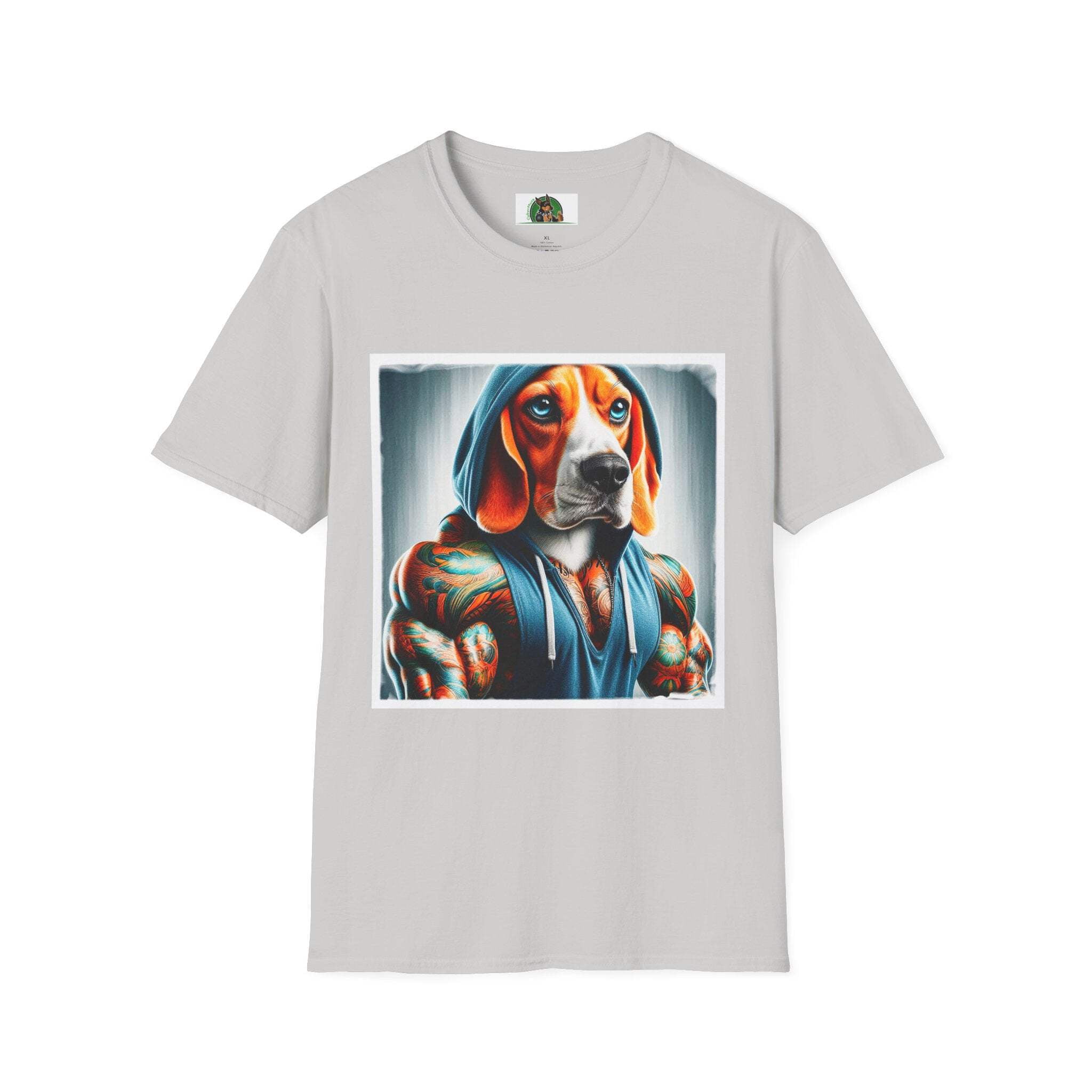 Beagle Muscle Dog Wearing Hoodie