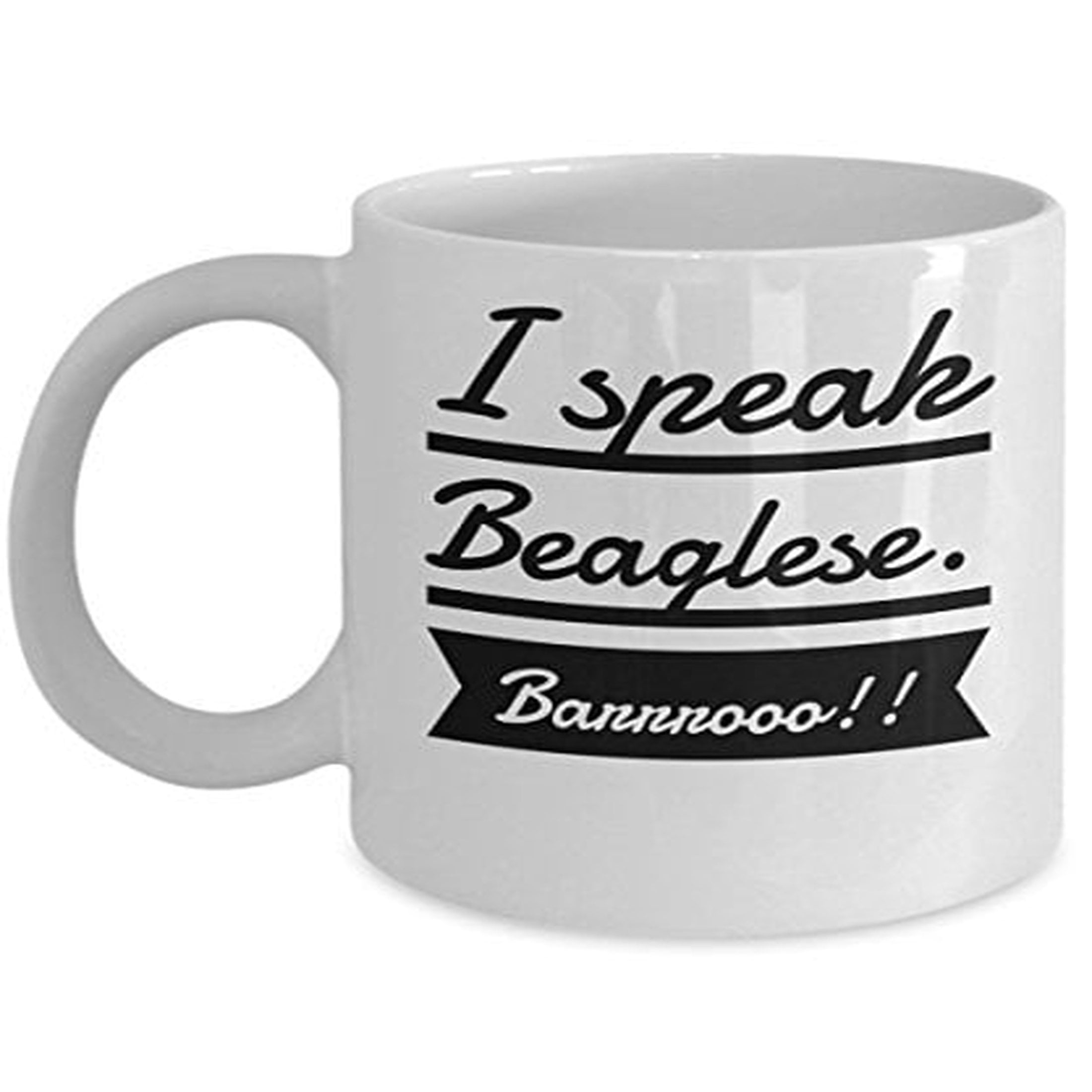 Beagle & Bunny Mug – 11 Oz Ceramic Coffee Mug, Fun & Durable For Home Or Office