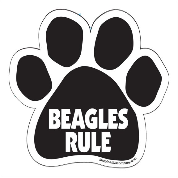 Beagles Rule Paw Magnet