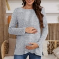 thumbnail image 1 of Beaisland Maternity clothes Long Sleeve Maternity shirts for Women Casual Tunic Tops Lightweight Pullover, 1 of 6