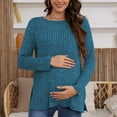 thumbnail image 1 of Beaisland Maternity clothes Long Sleeve Maternity shirts for Women Casual Tunic Tops Lightweight Pullover, 1 of 6