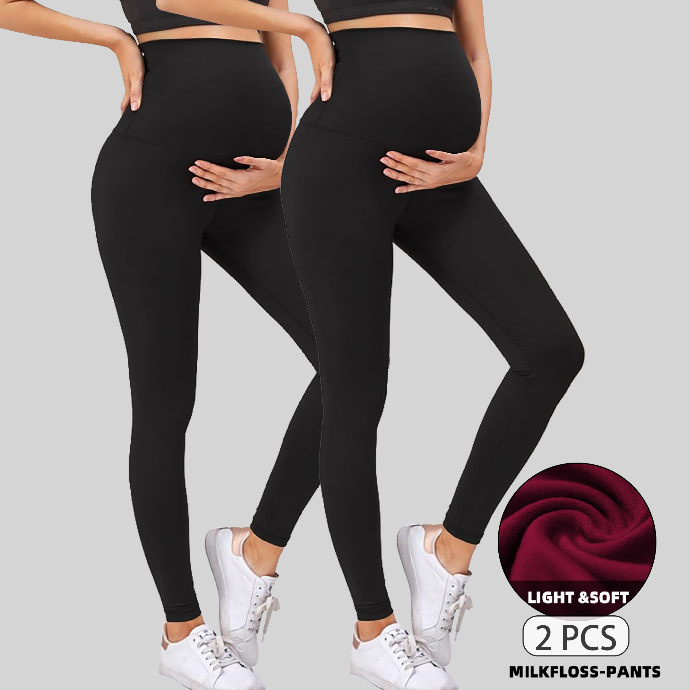 Beaisland Womens Maternity Leggings Over The Belly Pregnancy Yoga Pants Workout Activewear 5748