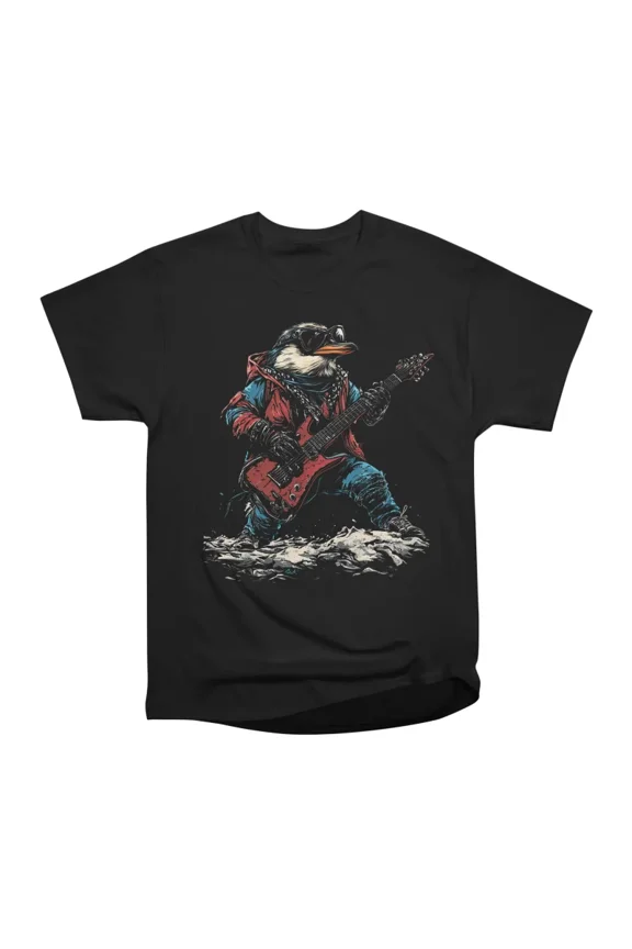 Beak Destroy Heavy Metal Penguin T-Shirt Tee Gift For Him Merch For Her Apparel For Friend