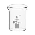 thumbnail image 1 of Beaker, 10ml - Low Form with Spout - Ungraduated - Borosilicate 3.3 Glass - Eisco Labs, 1 of 4