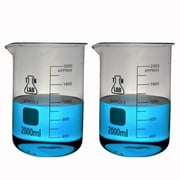 Beaker Borosilicate Glass with Graduations 2,000ml 2L