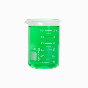 Beaker Griffin Style 600ml Capacity Borosilicate Glass Graduated.