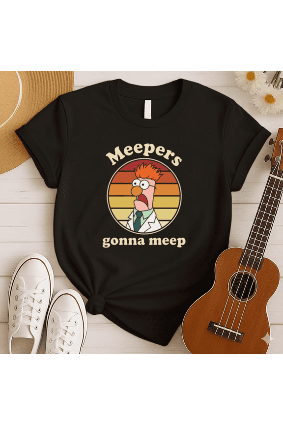 Beaker Meepers Gonna Meep Muppet Show Retro Sunset T-Shirt, for men & women, S-5XL