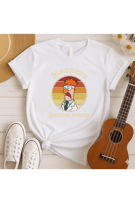 Beaker Meepers Gonna Meep Muppet Show Retro Sunset T-Shirt, for men & women, S-5XL