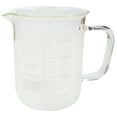 thumbnail image 1 of Beaker Mug 400ml with Handle and Pour Spout Borosilicate Glass., 1 of 1