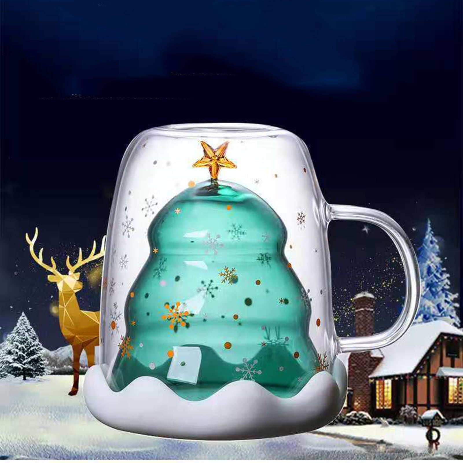 Beaker Mug with Handle Dark Chocolate Shot Glasses Mug And Cocoa Set