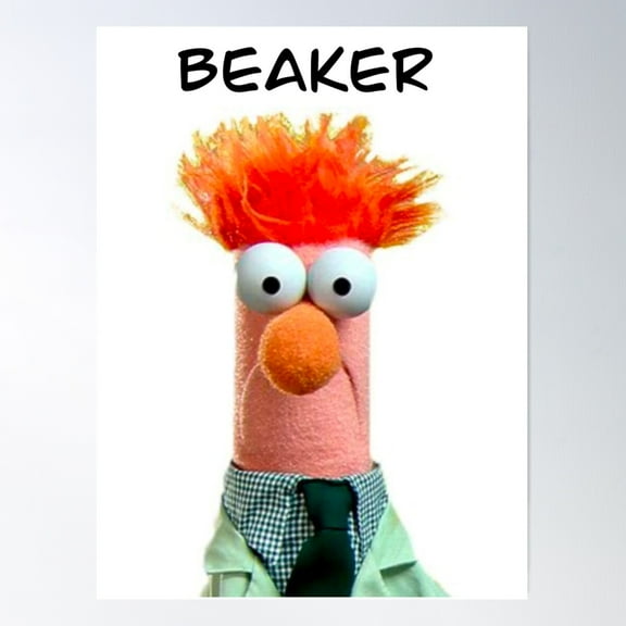 Beaker Muppet Poster Wall Art, Modern Wall Decor For Living Room Bedroom, 24x36 UNFRAMED