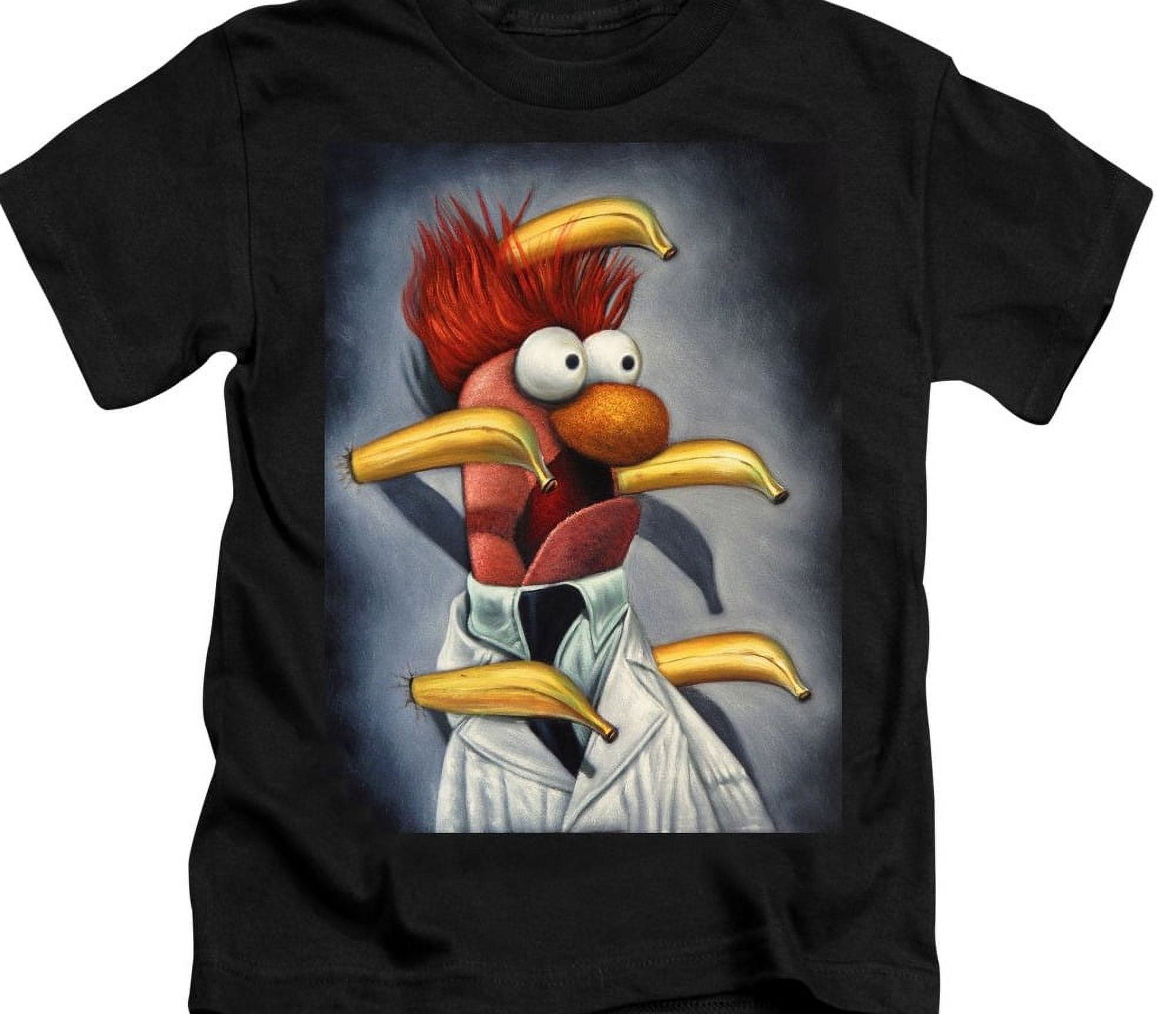 Beaker Portrait Muppet Character From The Muppet Show Black T-Shirt ...