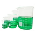 thumbnail image 1 of Beaker Set Borosilicate Glass Graduated - One Each 50ml, 100ml, 250ml, 600ml, 1000ml, 1 of 1