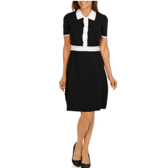 Bealls BLACK Women's Short Sleeve Dress, US Large