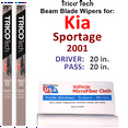 thumbnail image 1 of 2001 Kia Sportage Beam Blade Wipers (Set of 2), 1 of 3