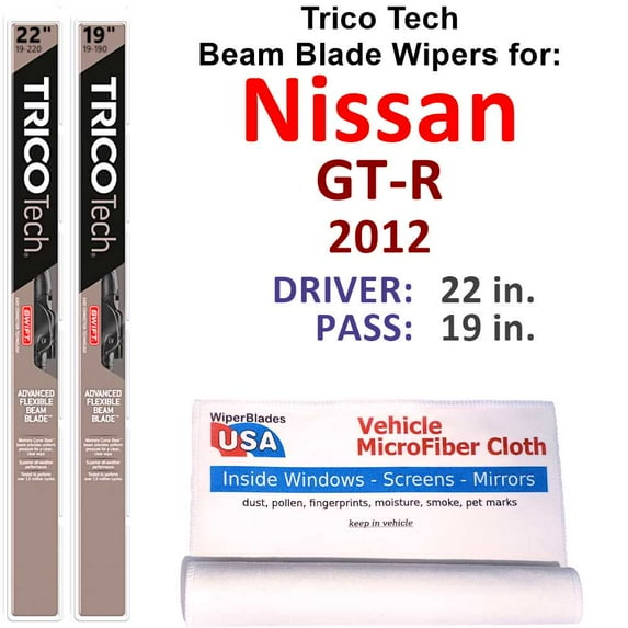 2012 Nissan GT-R Beam Blade Wipers (Set of 2)