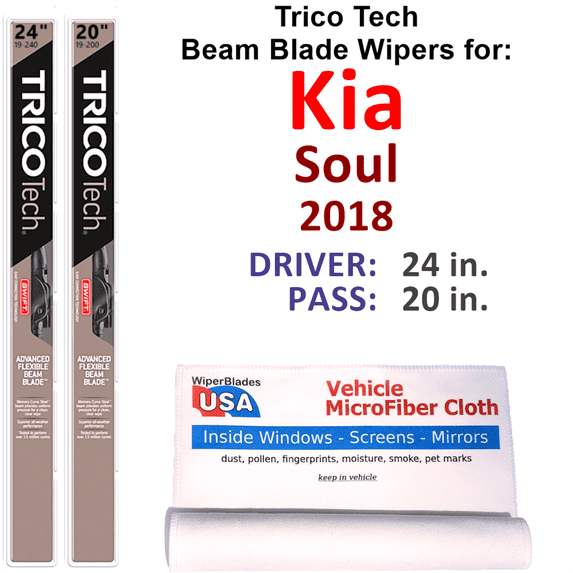 2018 Kia Soul Beam Blade Wipers (Set of 2)