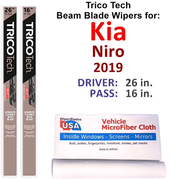 2019 Kia Niro Beam Blade Wipers (Set of 2)