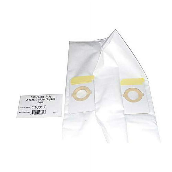 Beam Central Vacuum Cleaner 6 Gallon 2 Holes Paper Bags 3pk # 110057