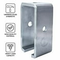 thumbnail image 1 of Beam Channel Trolleys Support Hanger/Bracket for Unistrut 1-5 ⁄8 inch (41mm) Width Series Strut Channels - Design Load: 1200 Lbs - Zinc Plated Electro Galvanized Steel - 6 Pcs, 1 of 7