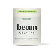 Beam Creatine Powder   Micronized, Third Party Tested Monohydrate for Strength & Recovery, Blue Raspberry