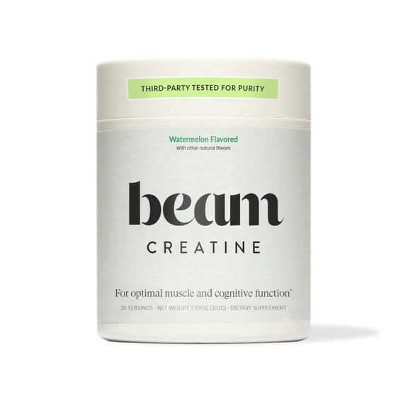 Beam Creatine Powder Micronized, Third Party Tested Monohydrate for Strength & Recovery, Blue Raspberry