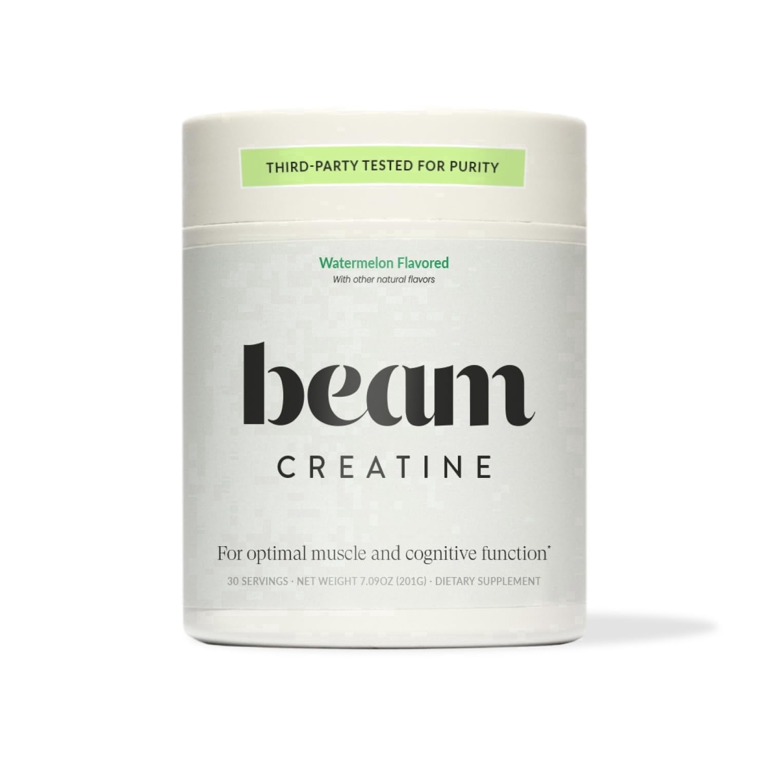 Beam Creatine Powder – Micronized, Third Party Tested Monohydrate for Strength & Recovery, Watermelon