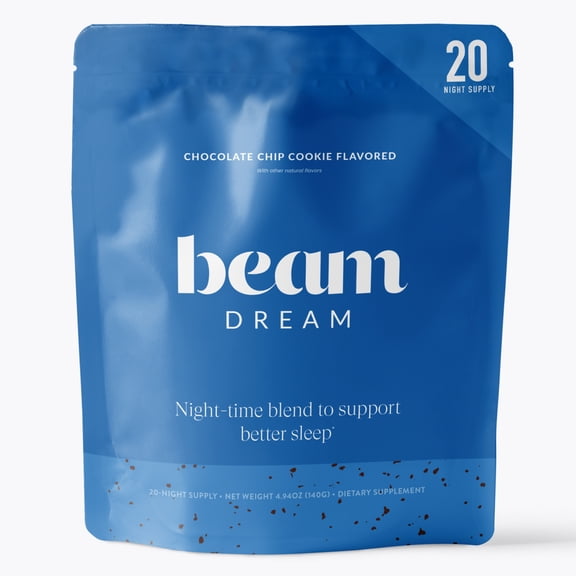Beam Dream Sleep Powder  Calming Nighttime Cocoa with Magnesium & Apigenin, 20 Servings