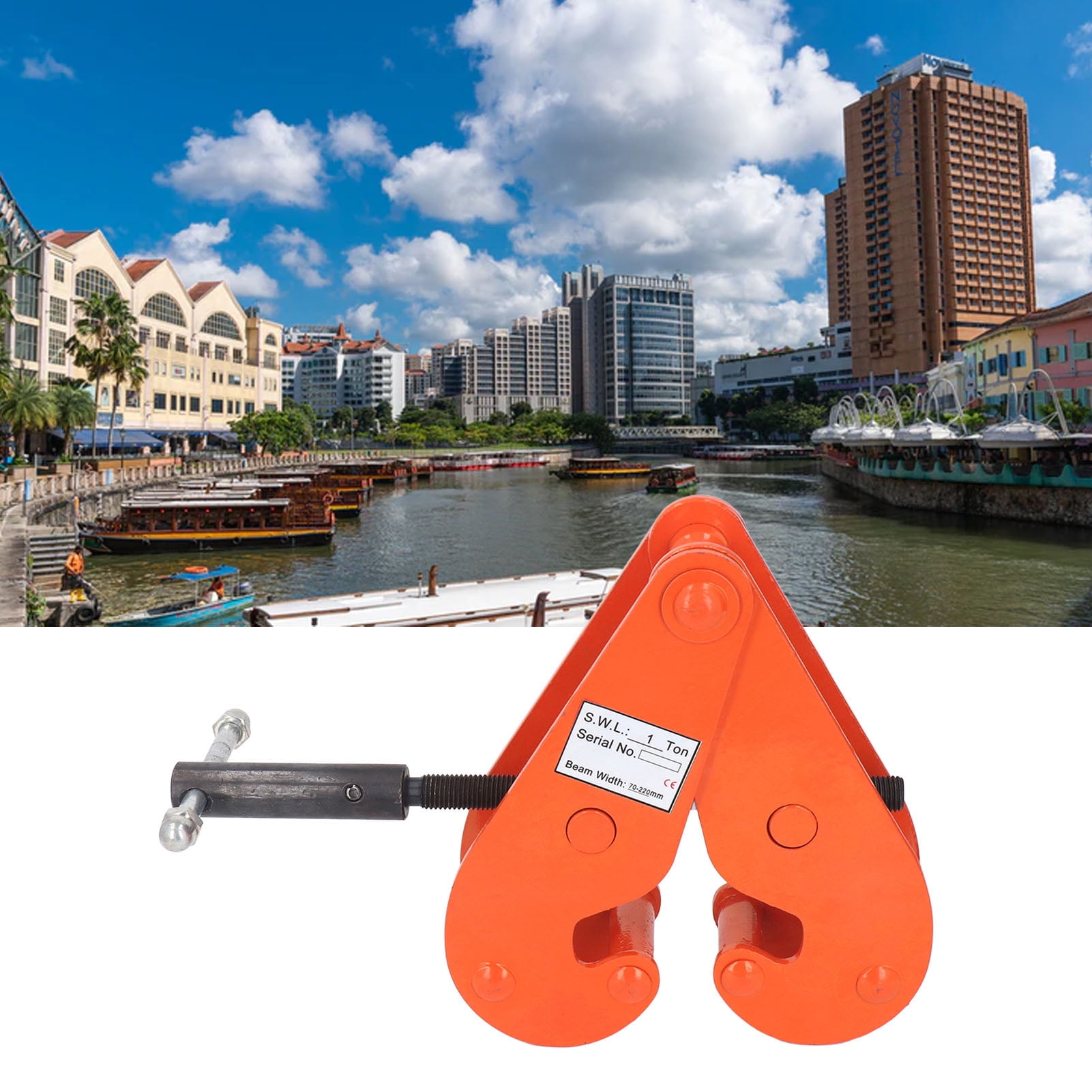 Beam Lifting Clamp, Easy Use 2200LBS Vertical Beam Clamp For Lifting