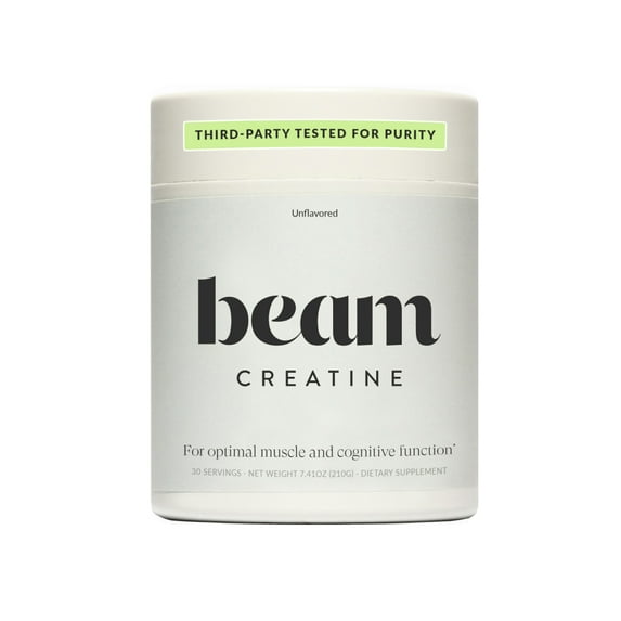 Beam Creatine Powder – Micronized, Third Party Tested Monohydrate for Strength & Recovery
