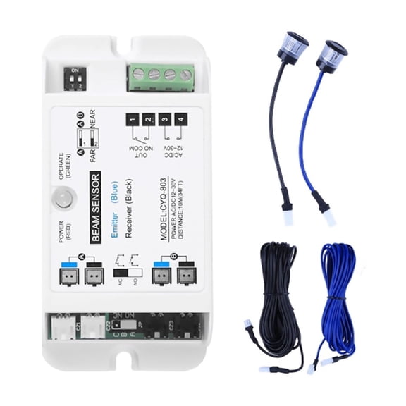 Beam Sensor for Automatic Sliding Door Sensor Beam Eyes Emitting + Receiving End for Office Business