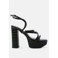 thumbnail image 1 of Beam Tips Strappy Chunky Platform High Heel Sandals, 1 of 11