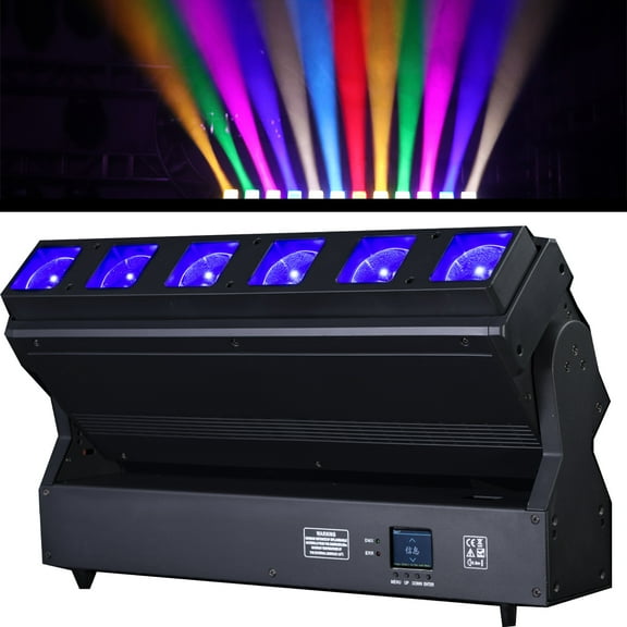 Beam Zoom Stage Bar 6X40W LED Moving Head Strobe Wash Effect Blinder Light Event