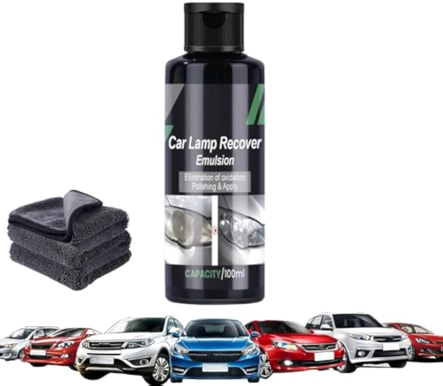 Kit De Restauration Phares BeamRevive | Émulsion Anti-oxydation Pour Phares Troubles | Rend Les Phares Clairs Et Protège Durablement