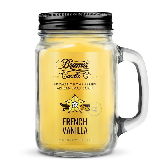 Beamer Aromatic Home Series12oz Candle - French Vanilla