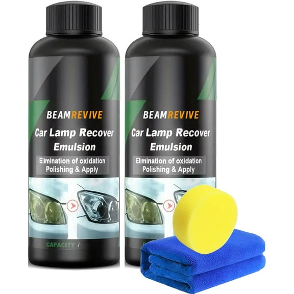 Beamrevive Headlight Cleaner, Head Light Restoration Spray, Headlight Cleaner and Restorer Kit(2Pcs)