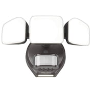 Beams Wired Floodlight - 3-Head Outdoor Motion Sensing LED Security Light, 4100 lumens with Cascading Wall Wash, 1-Pack, Bronze