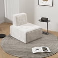 thumbnail image 1 of Bean Bag Chair,Accent Chair,Modular Sherpa Sofa Chair,Floor Sofa for Adults,Fireside Chair,Reading Chair for Living Room,Bedroom,Office,Beige, 1 of 10
