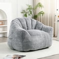 thumbnail image 1 of Bean Bag Chair for Adults and Kids, Oversized Bean Bag Sofa Chair with Armrests Stuffed High-Density Foam, Lazy Sofa Lounge Floor Sofa for Living Room,Bedroom Reading,Dark Gray, 1 of 12
