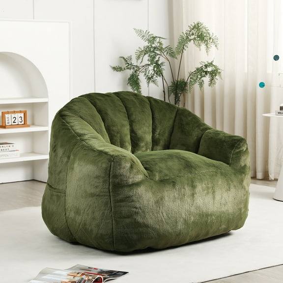Bean Bag Chair Bean Bag Chair, Bean Bag Sofa Chair with Armrests Stuffed High-Density Foam, Lazy Sofa Comfy Chairs BeanBag Chair for Adults in Living Room,Bedroom Reading,Lazy Sofa Chair