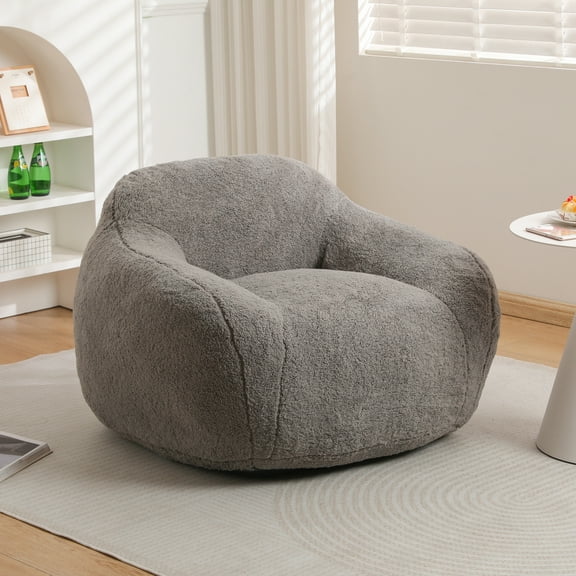 Bean Bag Chair ,Bean Bag Sofa for Adults Comfy Beanbag Giant Bean Bag Chair with Spacious Design Bean Bag Couch with Armrest Large Bean Bag Chair with Memory Foam Filler for Living Room Bedroom RR