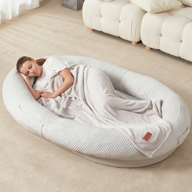 Bean Bag Chair Cooling Beanbag Bed for Humans Cool Ice Silk Bean Bag