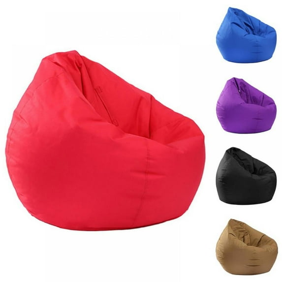 Bean Bag Chair Cover Sofa Sack Slipcover for Adults Kids Plush Ultra Soft Drop-shaped Sofa Throw Home Decor Furniture Sofa Cover Tatami(Unfilled)
