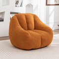 thumbnail image 1 of Bean Bag Chair with Filler, Bean Bag Sofa with Tufted Soft Stuffed Filling, Fluffy and Lazy Sofa, Comfy Cozy Beanbag Chairs with Memory Foam for Dorm, Apartment, Living Room (Yellow), 1 of 11