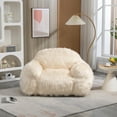 thumbnail image 1 of Bean Bag Chair Lazy Sofa Bean Bag Chair Adult, Teen High Density Foam Padded Modern Accent Chair Comfortable Living Room, Bedroom Chair, Beige, 1 of 7