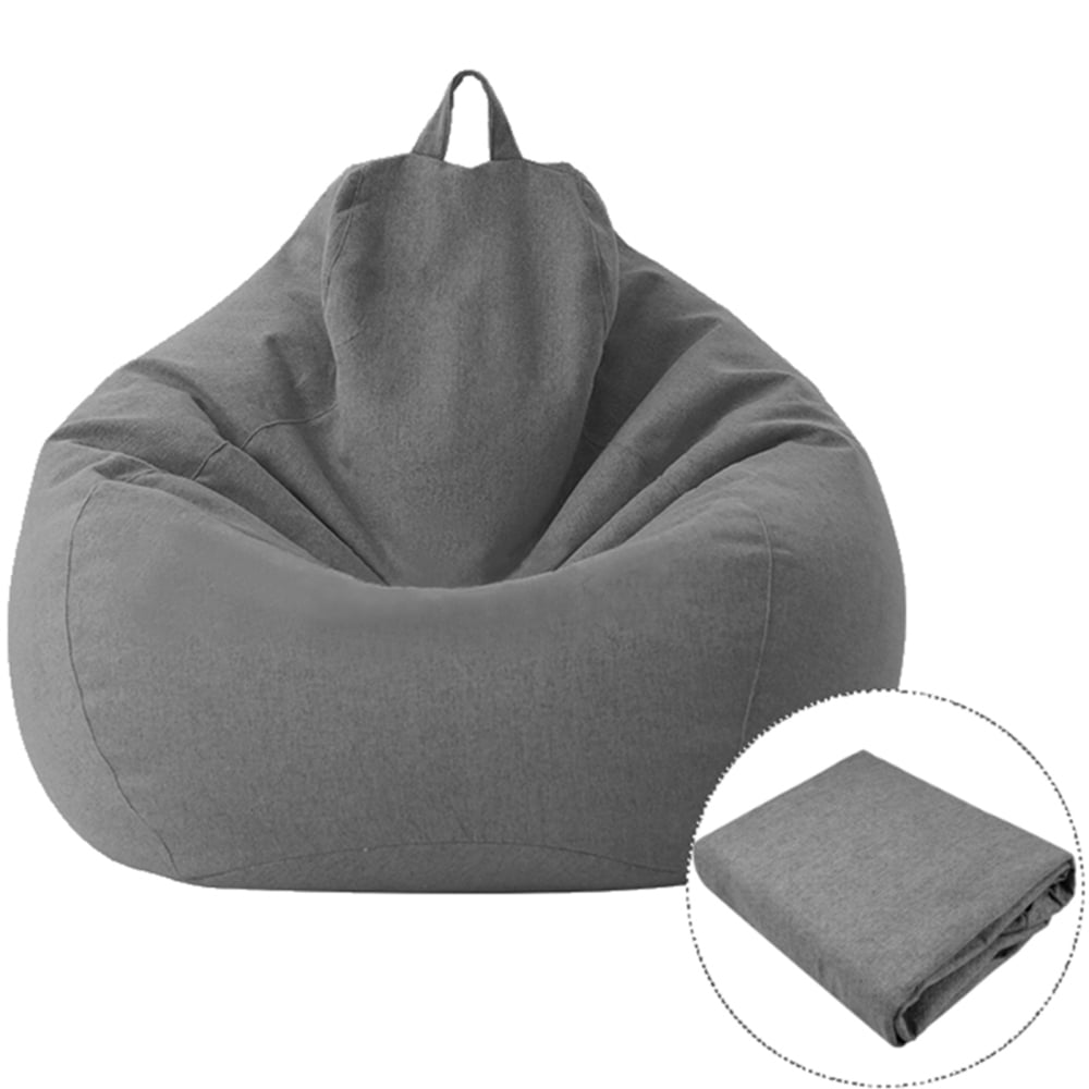 Bean Bag Chair Lazy Sofa For Living Room Gray 70*80